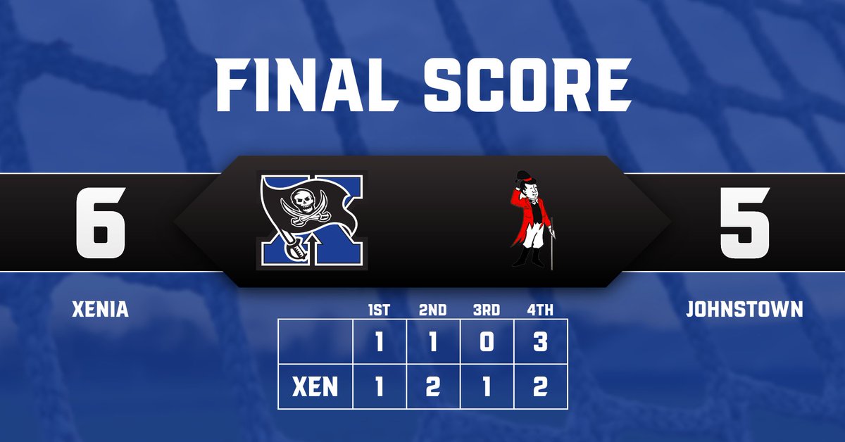 XeniaLax's tweet photo. Bucs win! With a scrappy 6-5 victory  over the Johnnies raising the teams overall record to 3-3. The Bucs are on the road at Wilmington faceoff is 6:30 pm.  @xeniaathletics  @cindaylax https://t.co/QEROoKI2EM