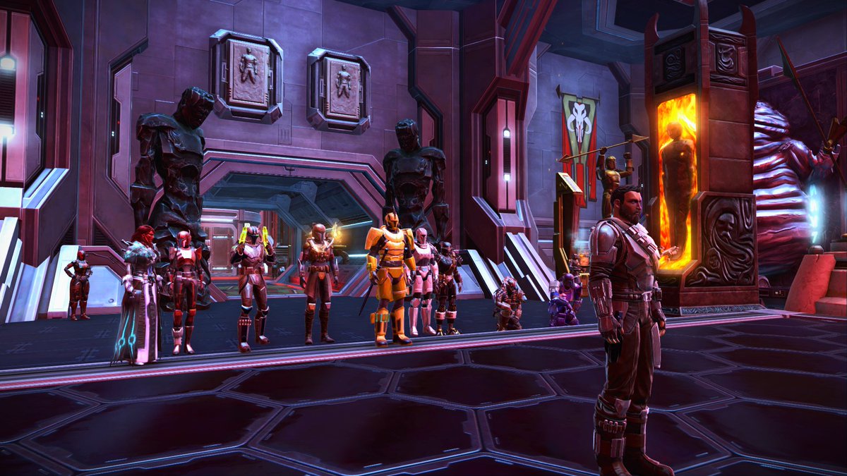 RodrigoHeTo's tweet photo. Another epic event with the Mandalorian Crusaders 
🥰
@mcbillyin @holibeetle @SWTOR @SWTORSetRates 
#SWTOR #swtorfamily #StarWarsRP #Mandalorians https://t.co/6bE9WvbXvL