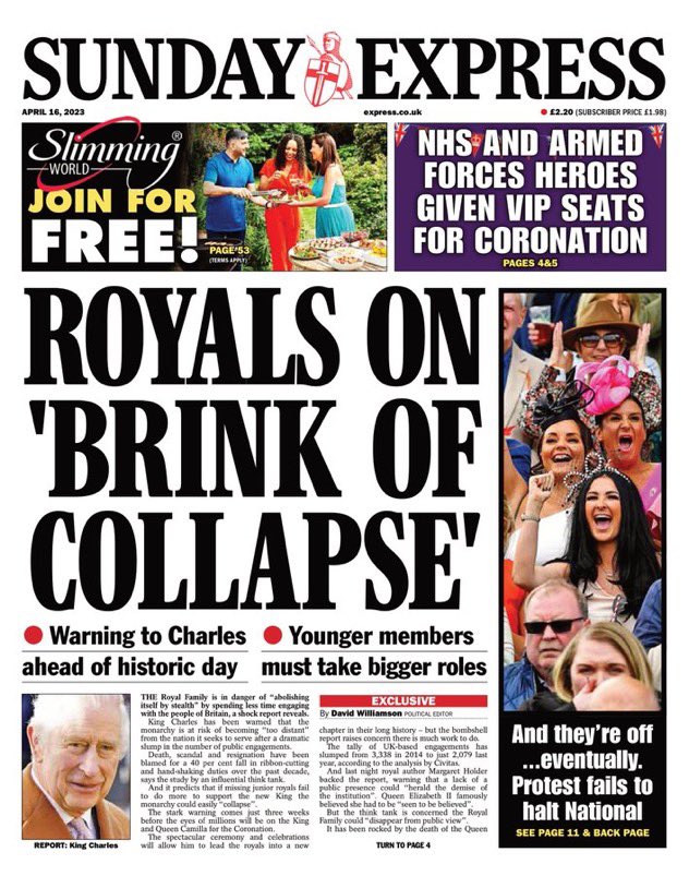 ‘Royals on Brink of Collapse’?  Oh dear, What shame, Never mind📷 #ToriesOut283 #GeneralElectionNow #Coronation📷 #AbolishTheMonachy