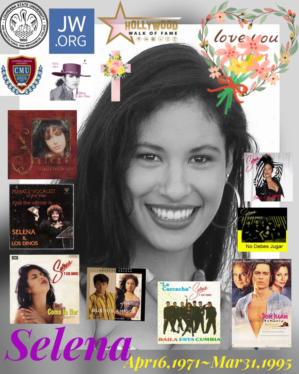 Happy birthday🌹
#Selena
#SelenaQuintanillaPérez 
#SeˈlenaKintaˈniʝaˈPeɾes
