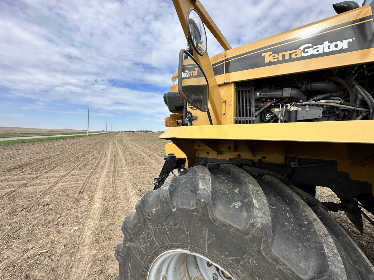 TheChadColby's tweet photo. Noticed earlier this week some #NewShoes @GoodyearFarm 👍 on this @AGCOcorp #TerraGator https://t.co/CefmU9Tid2