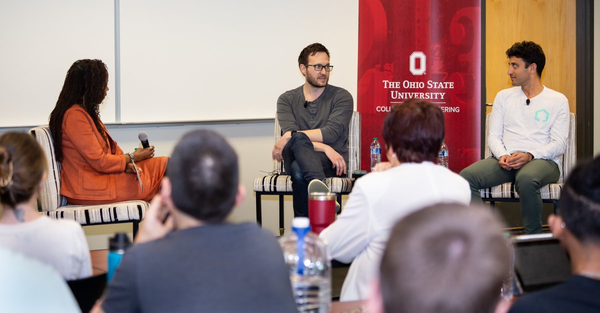 OSUengineering (@osuengineering) on Twitter photo We love it when our amazing alums pay forward 🥰 
This week, <a href="/PathRobotics/">Path Robotics</a> CEO Andy Lonsberry & <a href="/Nimble_AI/">Nimble</a> CEO Simon Kalouche shared their entrepreneurial journey and insights with dozens of students! We love it when our amazing alums pay forward 🥰 
This week, <a href="/PathRobotics/">Path Robotics</a> CEO Andy Lonsberry & <a href="/Nimble_AI/">Nimble</a> CEO Simon Kalouche shared their entrepreneurial journey and insights with dozens of students!