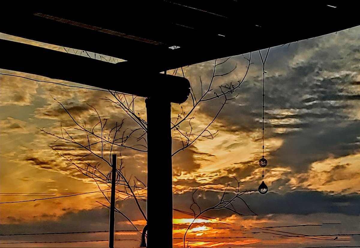 Tranqui el atardecer de hoy.