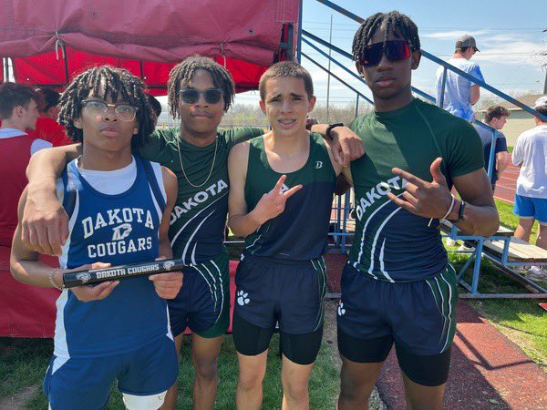 DHSTrackField's tweet photo. Our boys sprint medley finished first at the 9/10 Monroe Jefferson Relays! Future looks very bright for these boys! https://t.co/qnHq1Iq8WQ