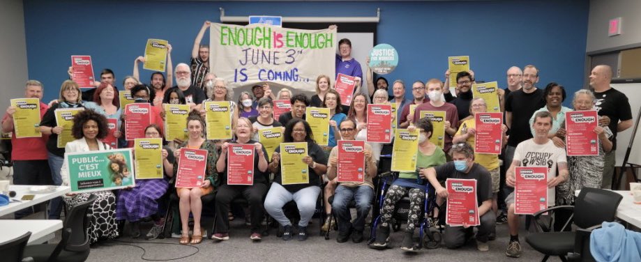 Fantastic day in #LondonOnt getting organized for the June 3 Day of Action to tell Doug Ford:  #EnoughIsEnough it’s time for #Justice4Workers!