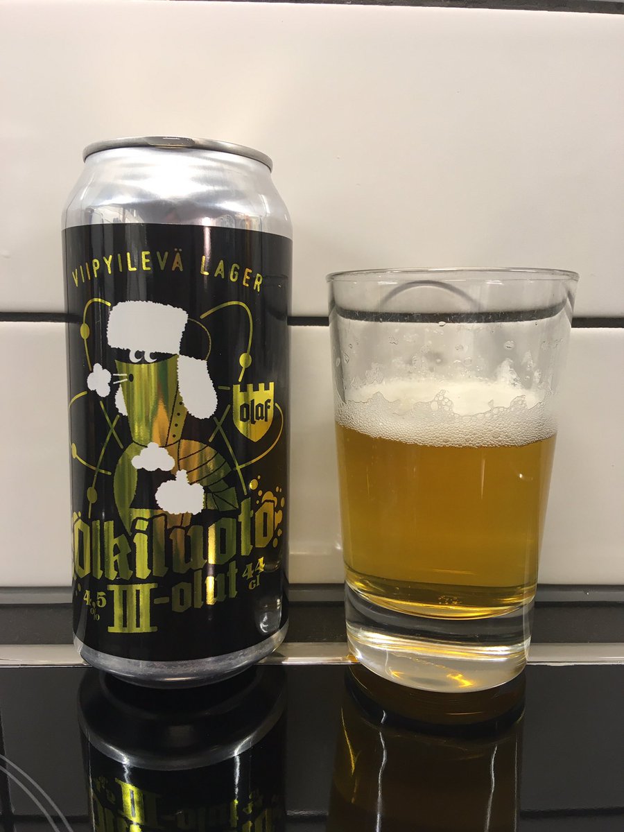 MarkusPorthin's tweet photo. @tvo_fi Onneksi olkoon! Juhlan kunniaksi @olafbrewing Olkiluoto III Viipyilevä lager. https://t.co/df0MC8D8eQ