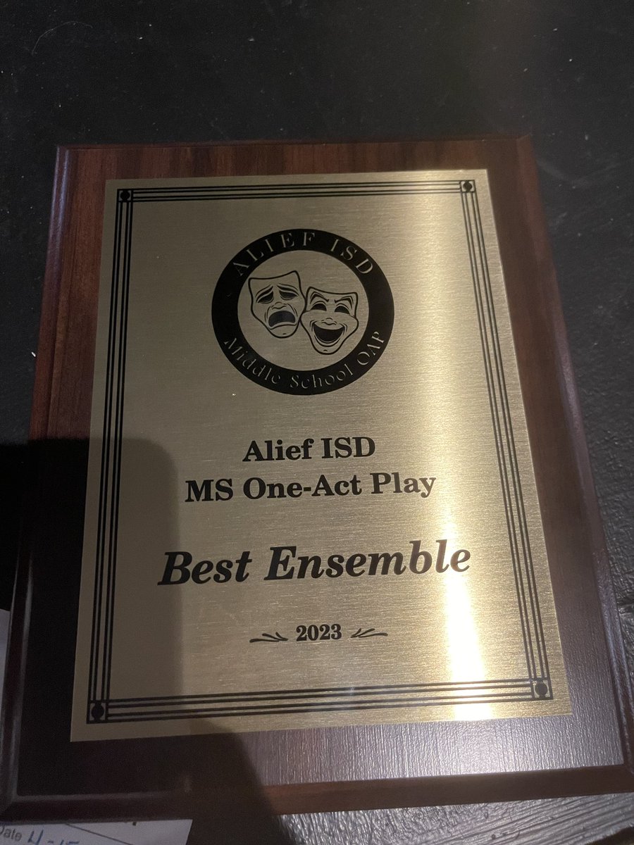 ItsSanaAleem's tweet photo. One Act Play Competition Results!  🎉🎉We won!!!!🎉🎉 Congratulations to our students and Ms.Ussery! 
@AliefISD @CastKillough @KilloughEagles @RenferdJoseph https://t.co/875sfHAAoX