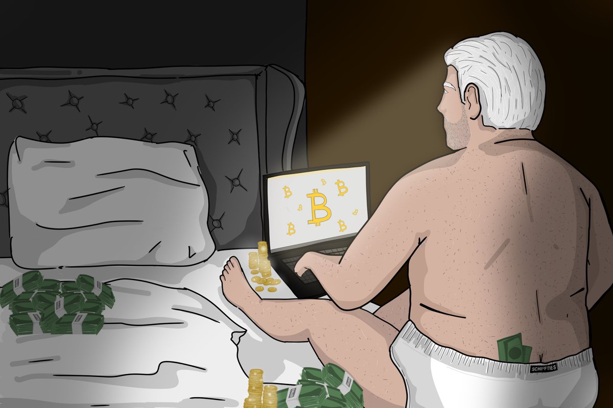 schiffties's tweet photo. Secretly he is just one of us.. 

Follow/Like + RT + Tag a friend that loves #Bitcoin 

#Ordinals #OrdinalsNFTs https://t.co/aHVMgsjmuf