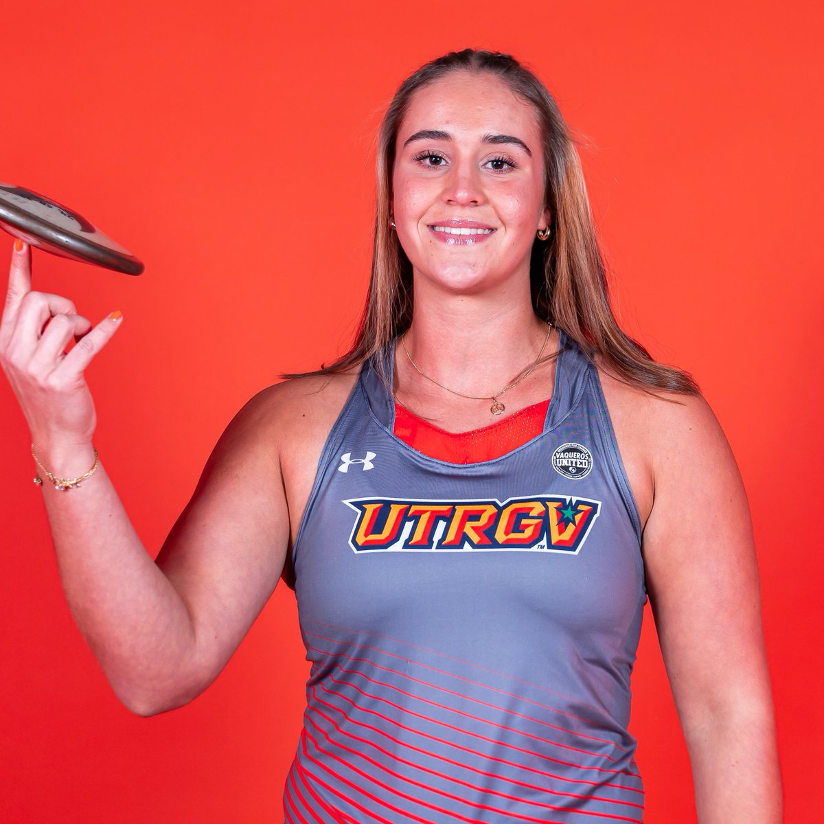 Cactus Cup | W Discus 
🥇 Hannah Hilding wins the event with a toss of 45.20 meters 
#RallyTheValley #UTRGV #WACotf