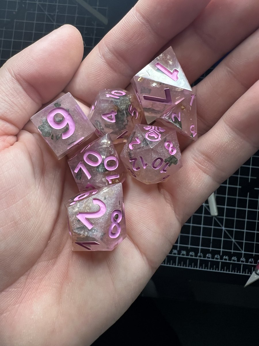 Made dice out of the flowers from when I proposed to my fiancé 🥰💝