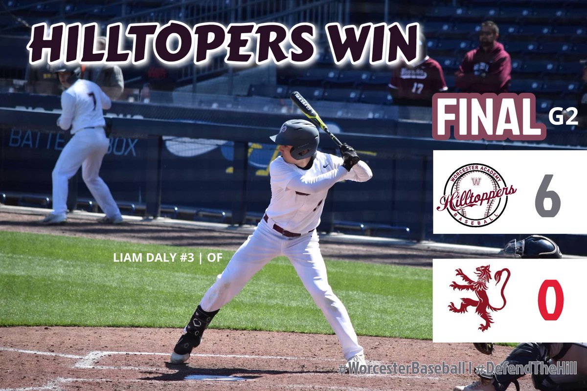 Twice is Nice! ✌️

No-Hitter (17K’s)  from ‘24 Mav Rizy in G1. Dominance in G2 from ‘23 Max Marchetti.

#WorcesterBaseball | #DEFENDTHEHILL