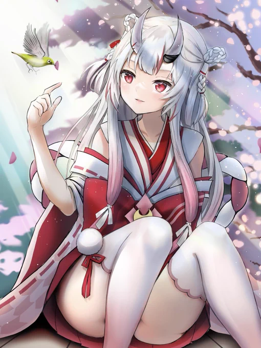 新衣装、百鬼あやめちゃん春は出会いの季節 #百鬼絵巻 