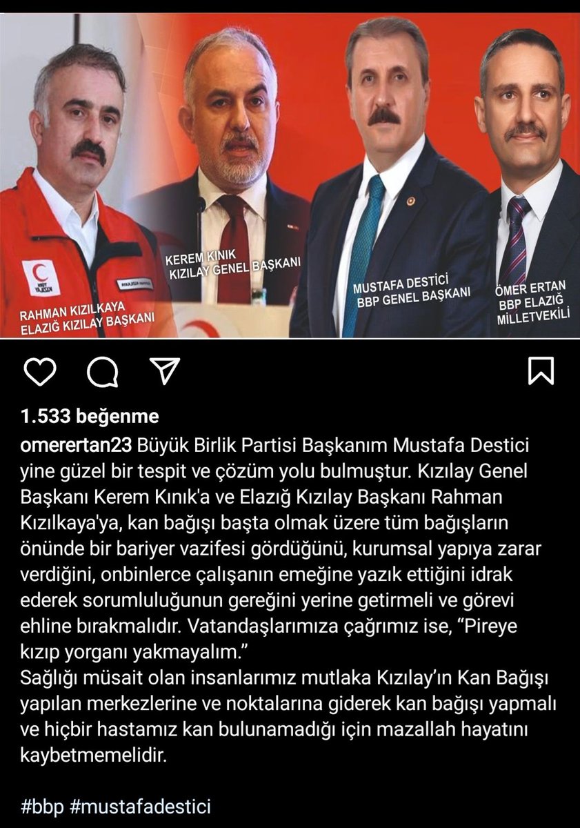 Ne güzel demiş @Mustafa_Destici 
Siz ve sizin gibiler istifa etmedikçe kızılay iyice mahvolacak. Defolun gidin artık kızılayımızdan, haysiyetli insanlar gelsin Kızılay'a. Bizde kanımızı canımı gururla emanet edebilelim. 
@drkerem @dr_ialtan @kizilkayarahman
#kızılay #deprem