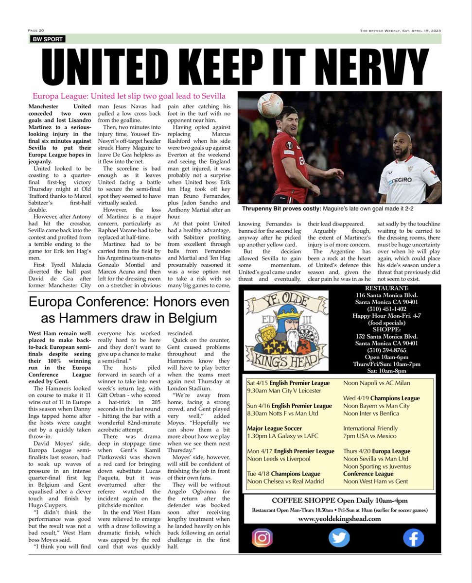 Catch up on all the latest news from Brits in LA in the British Weekly newspaper. 
Visit British-Weekly.com to read online

Got something to promote? 
We would love to have you be our  #MeetAMember
Email britsinla@gmail.com for details
 #BritishWeekly #BritsinLA