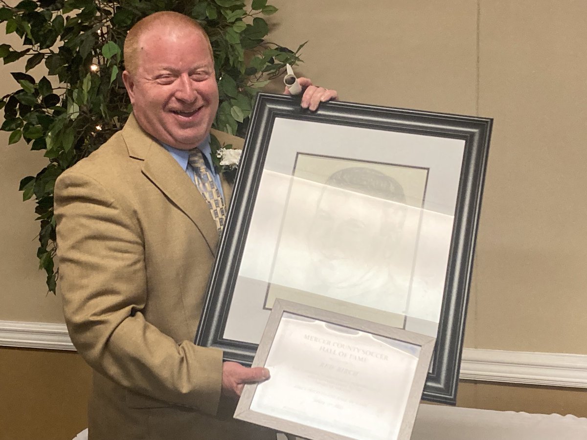 Congratulations to colleague Red Birch on his induction into the Mercer County Soccer Hall of Fame!

There is no higher honor in Mercer County than this