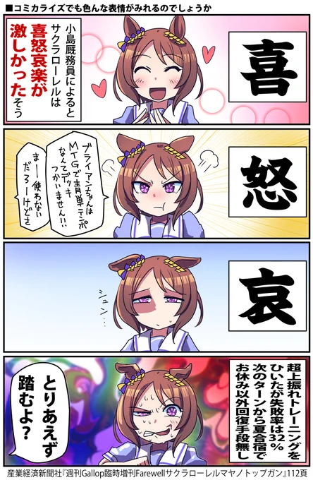 サクラローレルの性格のお話

#ウマ娘 https://t.co/HJj6DnpSlD