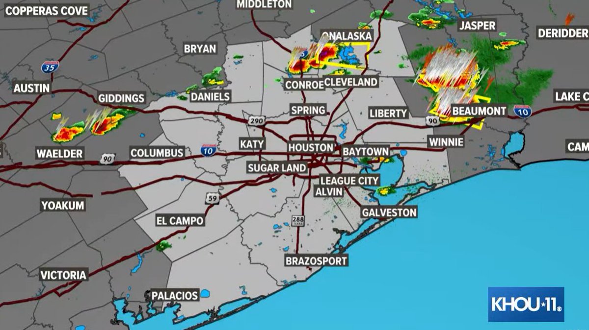 KHOU 11 News Houston on Twitter "WEATHER ALERT A Severe Thunderstorm