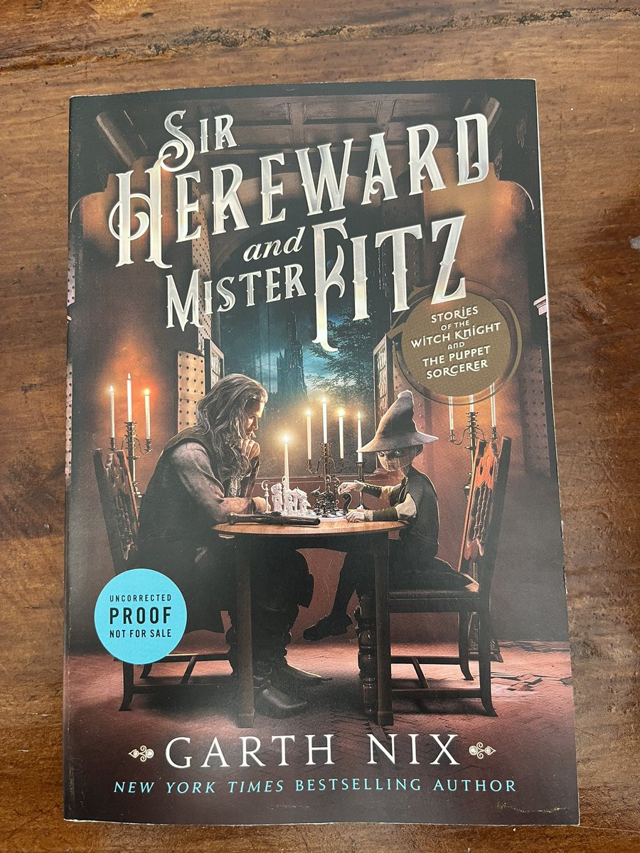 garthnix's tweet photo. Great to come back to find a box of ARCs of the US edition of SIR HEREWARD AND MISTER FITZ: STORIES OF THE WITCH KNIGHT AND THE PUPPET SORCERER out August 2023 https://t.co/ElPIMGsGLX https://t.co/trwl6QXx5Z