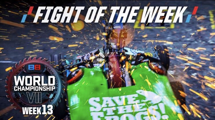 savethefrogs's tweet photo. Watch Team Ribbot destroy their competition at the most recent BattleBots competition:
https://t.co/PcvGNaTnNE @BattleBots #ribbot #savethefrogs https://t.co/UIWLSvvKOw