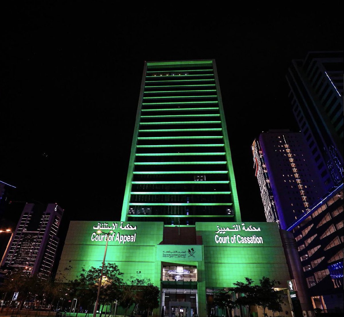 الخليج أونلاين on Twitter: "بالصور | تزامناً مع احتفال دولة #قطر بـ #