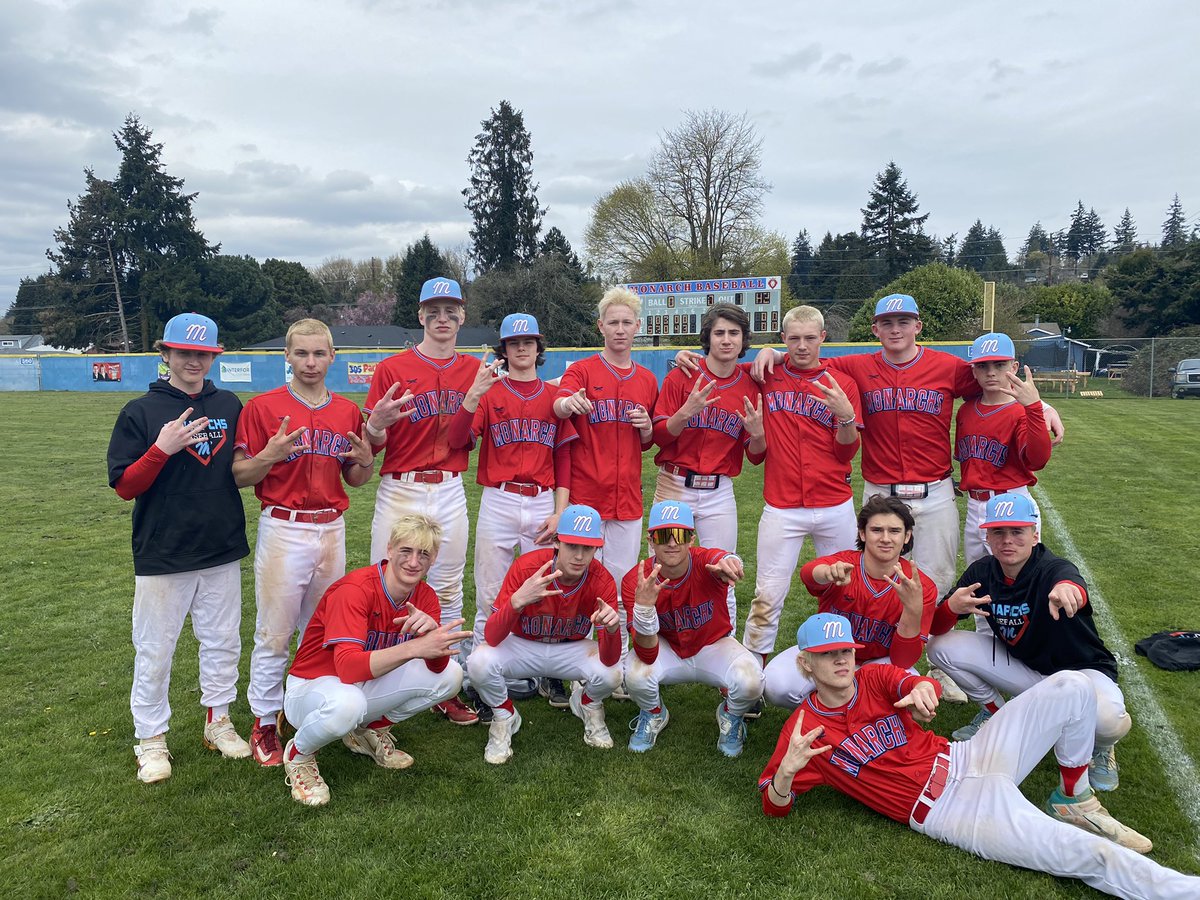 MMHSBaseball20's tweet photo. Monarchs (11-0, 8-0) stay hot beating Fife 14-4 today in non-league action! 

4 games in 4 days and 4 wins for the boys. 

Back in action on Monday @ home vs. Woodland. #GoMonarchs https://t.co/DRHh8rd2vL