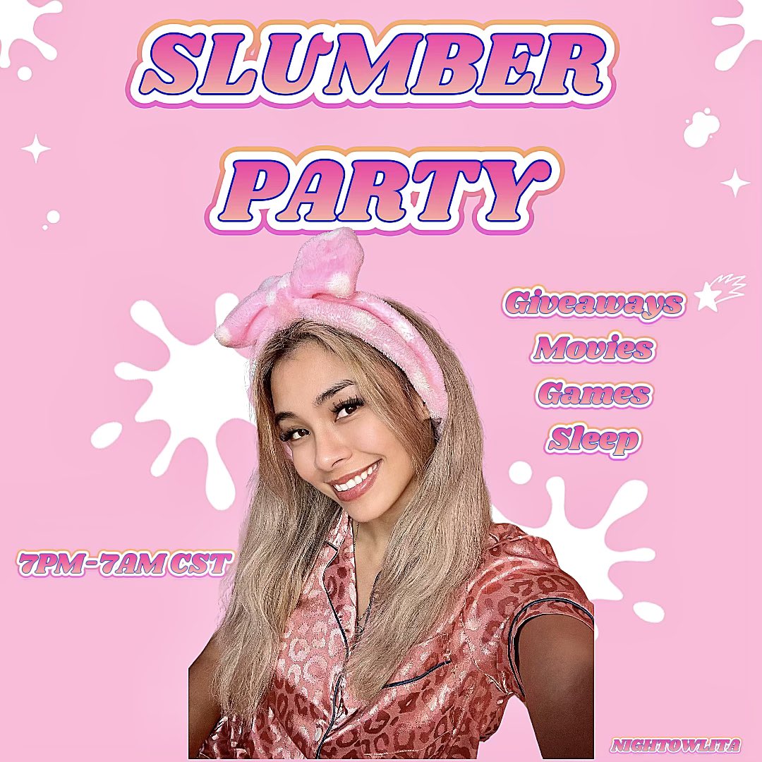 Night0wLita's tweet image. Come join a relaxing stream tonight with giveaways, movies, games, and sleep. We're watching MEGAN later tonight! 🧸💕

twitch.tv/night0wlita

#sleepstream #AmazonPrimeVideo #relax