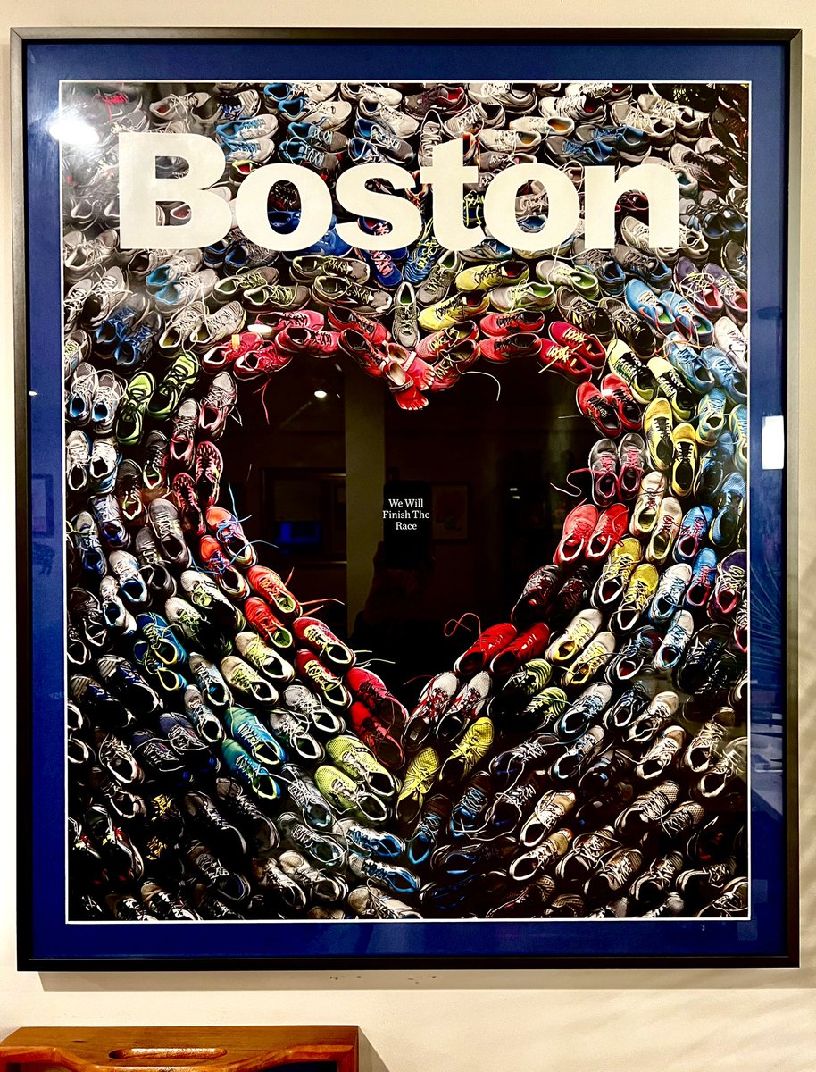 Hanging in our house for 10 years now. 
Prayers to all those affected, including my colleagues working the finish line who sprang into heroic action. 
Praying that this Marathon Monday brings safety, success, and the continued resilience this city showed 4/15/2013 #OneBoston