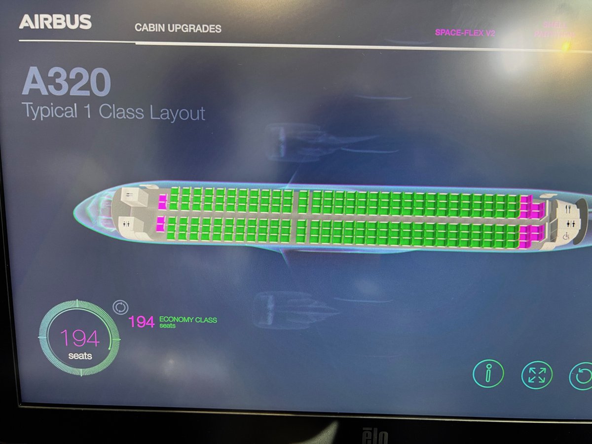 @GlexArM @PaulinaGreenham @VivaAerobus Creo que te confundiste un A 320 de Interjet tenia 155 asientos y los de volaris y Viva 177. son francamente claustrofóbicos.
En volaris me ha tocado de todos. asientos sin ventana en la fila, en lugar de un baño, sin posibilidad de reclinar.
Nada glamoroso pero querian N. Foster