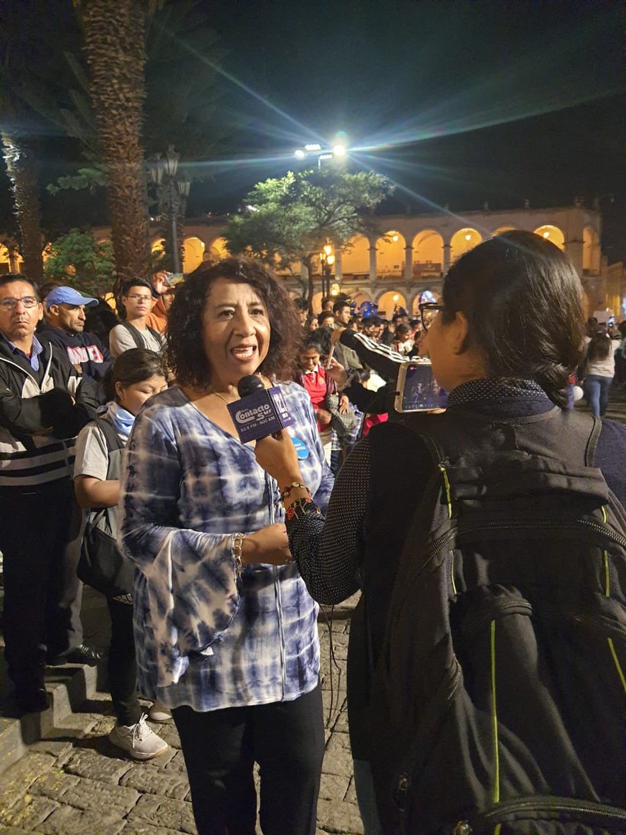 Un año más la Coordinadora Regional por la Vida congrega a miles de personas que aman, defienden y celebran la vida y la familia 🇵🇪

Nuestra presidente, la Sra. Guadalupe Valdez <a href="/GuadalupeValSan/">Guadalupe Valdez</a> brindando declaraciones en el evento 🥳💙🙌🏽

#ArequipaEsProvida
#PeruEsProvida