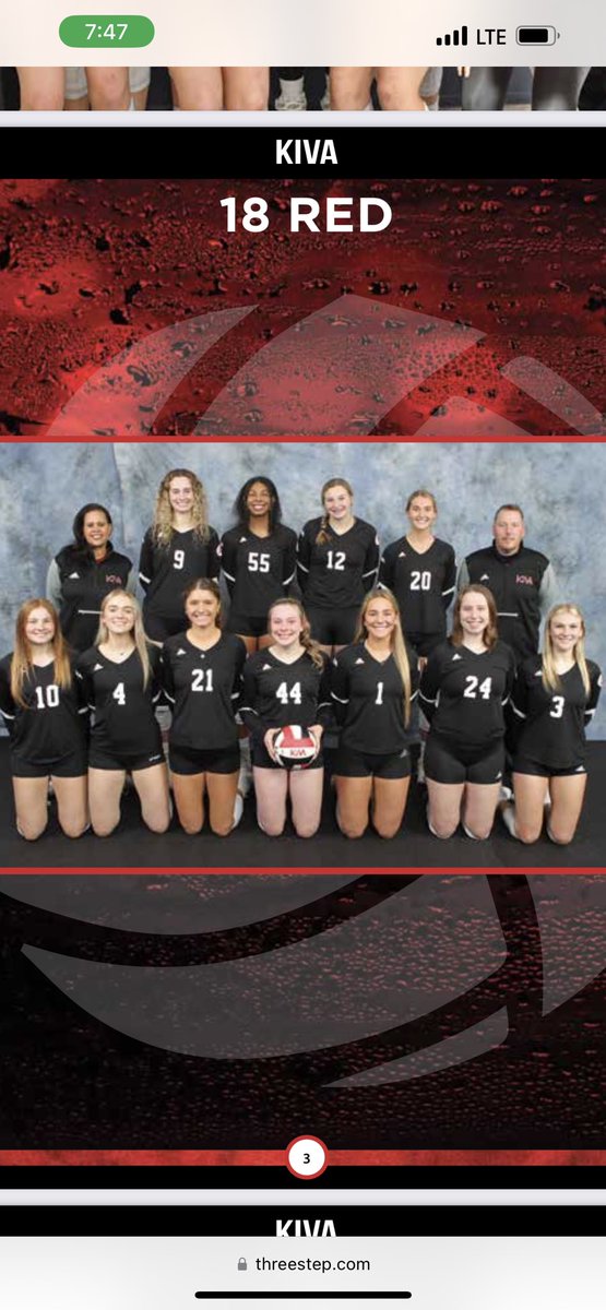 KIVAVB's tweet image. Come support 18 RED in their final day of competition in a KIVA jersey Sunday April 16 on Court 49 at the EXPO! #KIVAPROUD