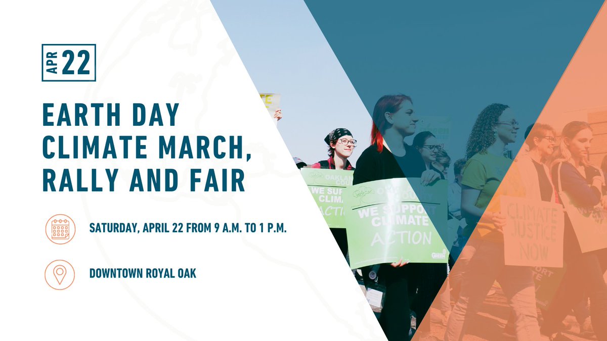 MichiganLCV's tweet photo. Celebrate Earth Day with music, great speakers, a rally, climate march and fair on April 22! 

At this event, we are calling on leadership to seize this moment to take administrative action to fight against the climate crisis. Sign up here: https://t.co/obgXwEtrHE https://t.co/utftQgvUsh