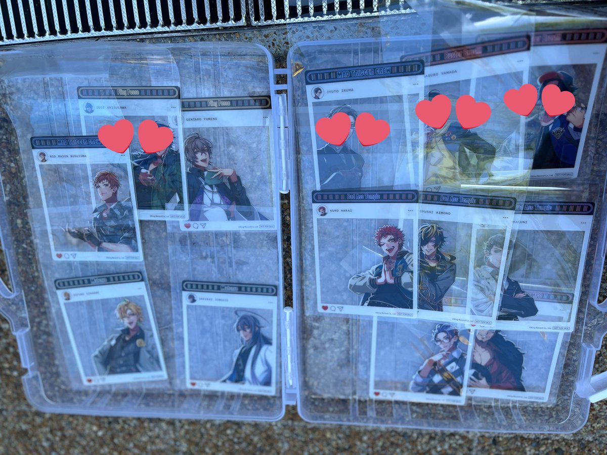 ꒰ 交換 ꒱
ヒプノシスマイク ヒプマイ キッチンカー SNS風クリアカード 特典 

譲｜理鶯8.幻太郎2.寂雷2.一二三1.空劫10.十四5.獄7.盧笙3.零4

求｜乱数

✩本日現地お手渡し希望

お気軽にお声掛けください🥰