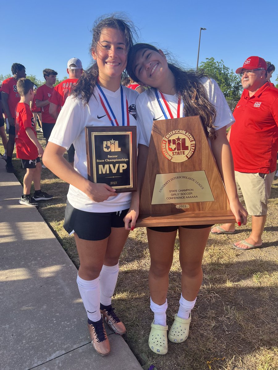 hannahcampos133's tweet photo. I am so so excited that we are the 6A Champions! This has been an incredible year that I will always remember especially playing with my MVP sister Bella! Love this team and will forever cherish our moments together. Let’s go MMFCG!! https://t.co/RGdMyZwDG2