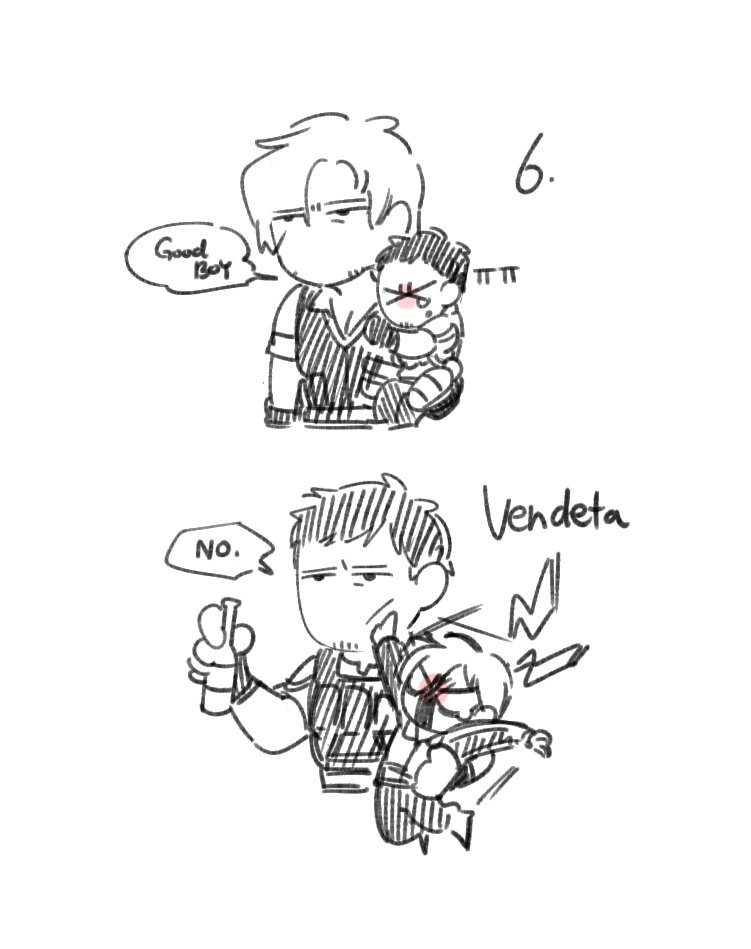 6편이랑 벤데타 크리레온 간단낙서..
#chreon