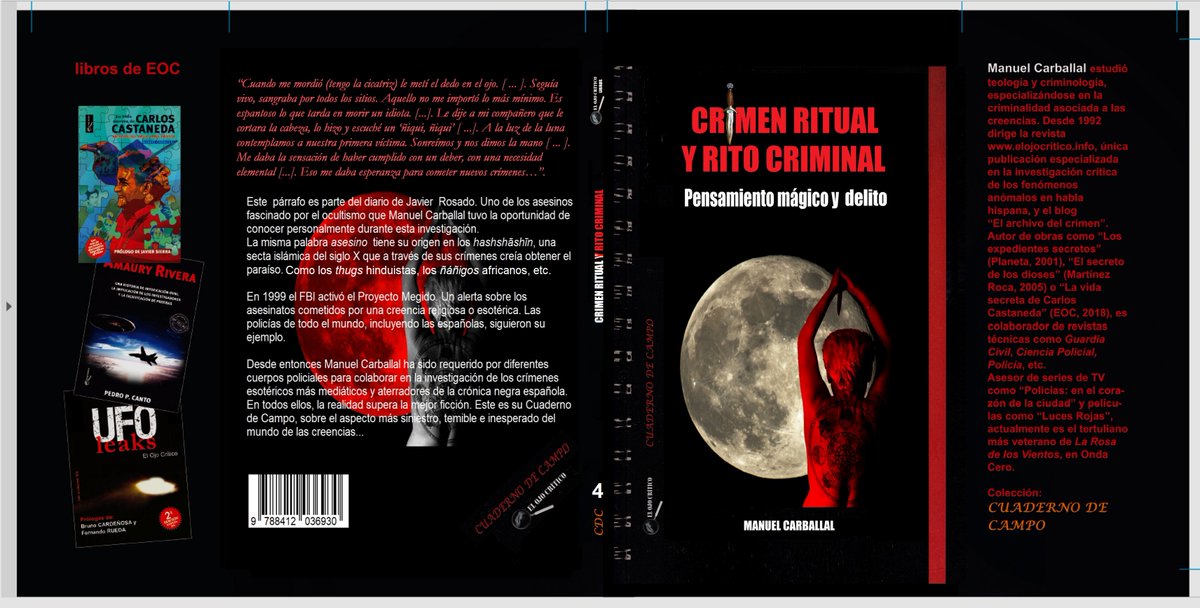 E_O_C_'s tweet photo. #SantJordi2023. -7 #CdC4. #CrimenRitualyRitoCriminal 1999.Ante el cambio de siglo,el FBI activó el Proyecto Megido. La Policía española siguió su ejemplo formando agentes y reclutando colaboradores externos expertos en crímenes rituales... Casos increíbles https://t.co/D1Fn0HpPv0 https://t.co/6NwKttZTMA