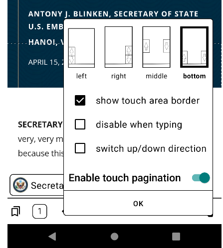 einkbro's tweet photo. Enhance UI of Touch Area dialog. https://t.co/G9rb9A5pSw