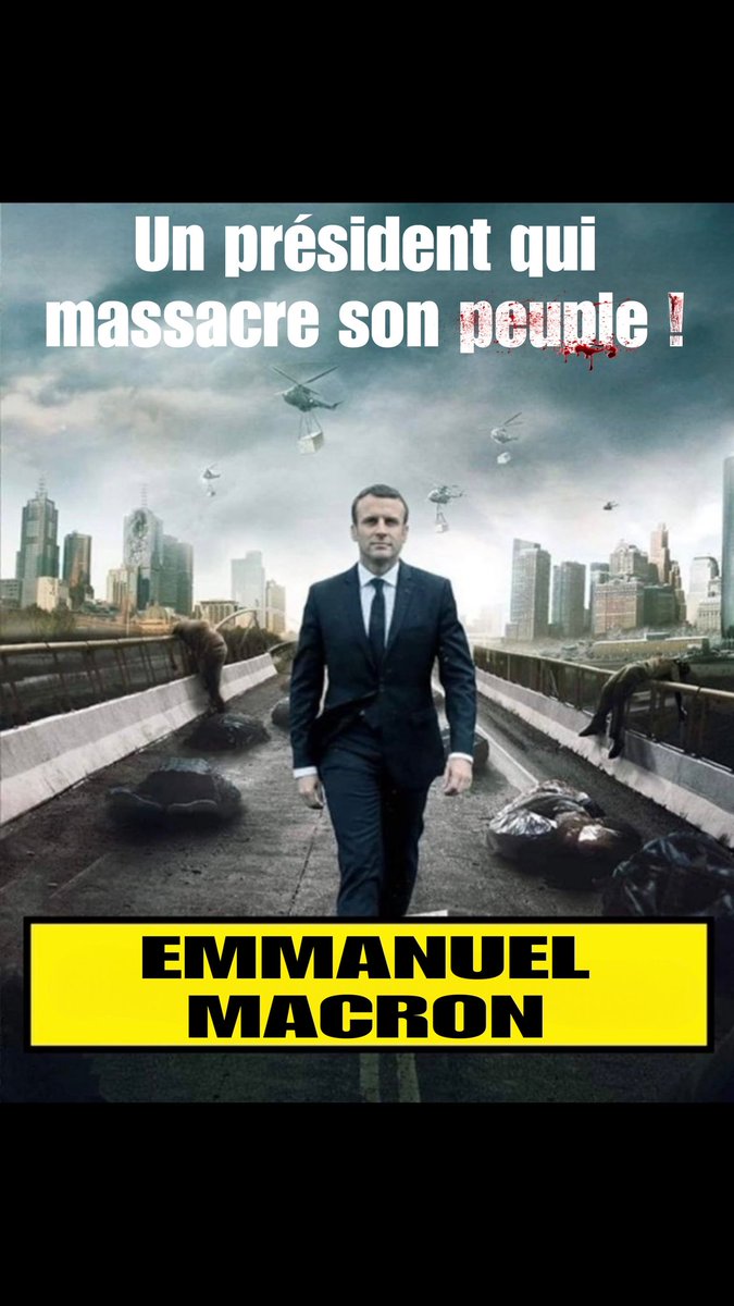 #Macron le massacreur !
#MacronMenteur #MacronSyndromeDePeterPan #MacronMassacreSonPeuple #MACRONORDURE #NonALaReformeDesRetraites #MacronDestitution #MacronDictateur #MacronDestesteLaFrance #MacronLeFou #revolution2023