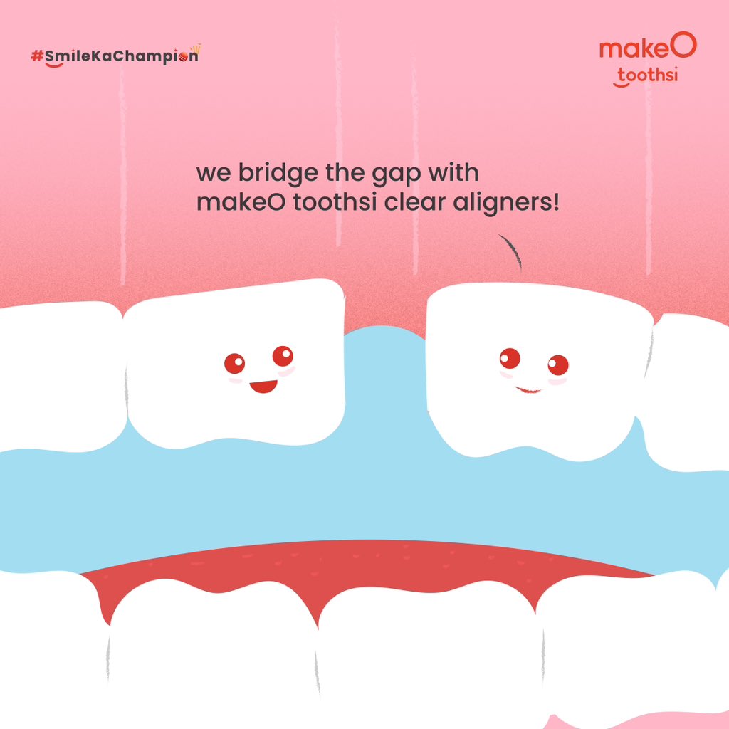 toothsialigners's tweet image. Change the game and prep yourself for the perfect smile without any hassle! makeO toothsi’s clear aligners will always have your back, sorry your teeth to help you get that winning smile!🤗

#smilekachampion #makeOpremierleague #makeOtoothsi #teethstraightening #smilemakeover