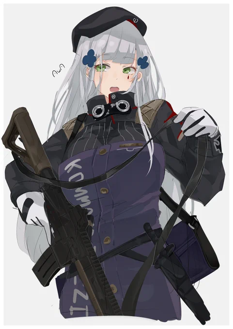 #ドルフロ #少女前線 #少女前线 #소녀전선 #GirlsFrontline #ドールズフロントライン #416の日 #HK416  過去絵ですが 