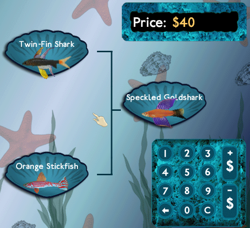 NoroSnail's tweet photo. Day 2 of playing and this is my highest selling fish so far. 🤑 #Fishtycoon https://t.co/Z5IQtrX4vF