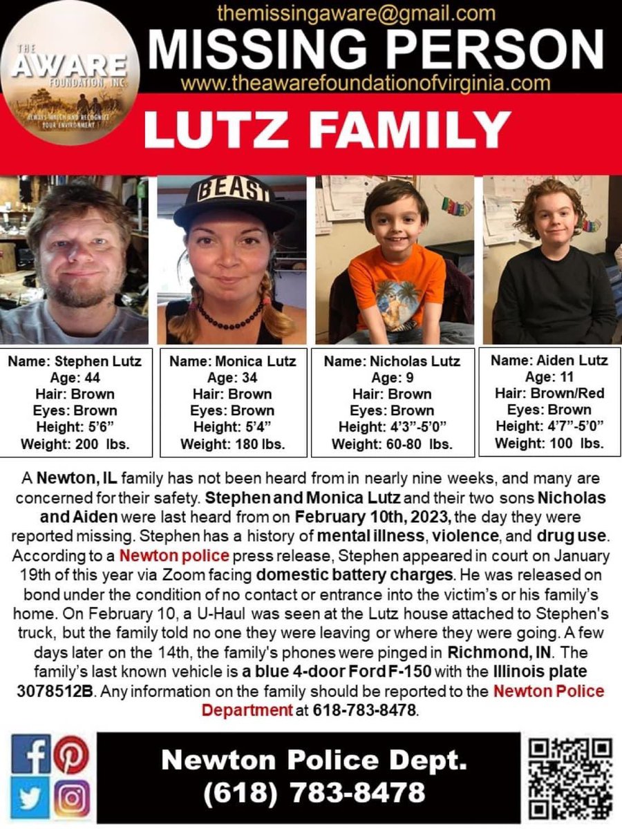 Serena on Twitter "MissingLutzFamily Illinois https