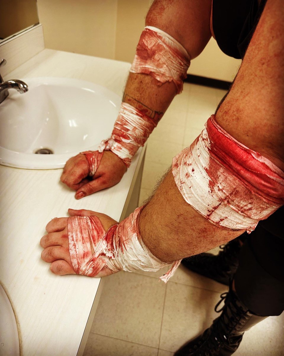 Sam_Stackhouse's tweet image. What a night. Thank you! We made history!! #samstackhouse #oklahoma #DeathmatchWrestling