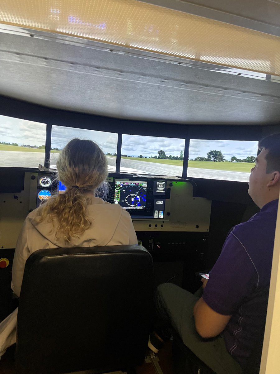 COEMankato's tweet photo. Today our Aviation students hosted outreach day at the Mankato Regional Airport. 26 local students learned about becoming a pilot. 

Participants received a tour of the airport, learned about flight planning, and flew in a flight simulator. 

#MavEd #MavEdPartners #FlyMNSU https://t.co/8JDLcdMyhi