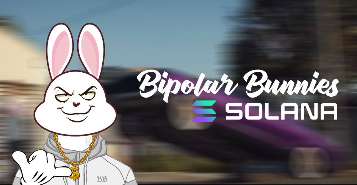 Bipolar Bunny 🐰Public Mint is LIVE!

MINT HERE 👇 
launchmynft.io/collections/Cw…

STAKE HERE👇
stake.cardinal.so/roid

<a href="/hey_wallet/">Hey Wallet!</a> send 10000 $FRONK to the first 100 retweets + likes #SolanaNFTs #NFT #NFTs #NFTshill