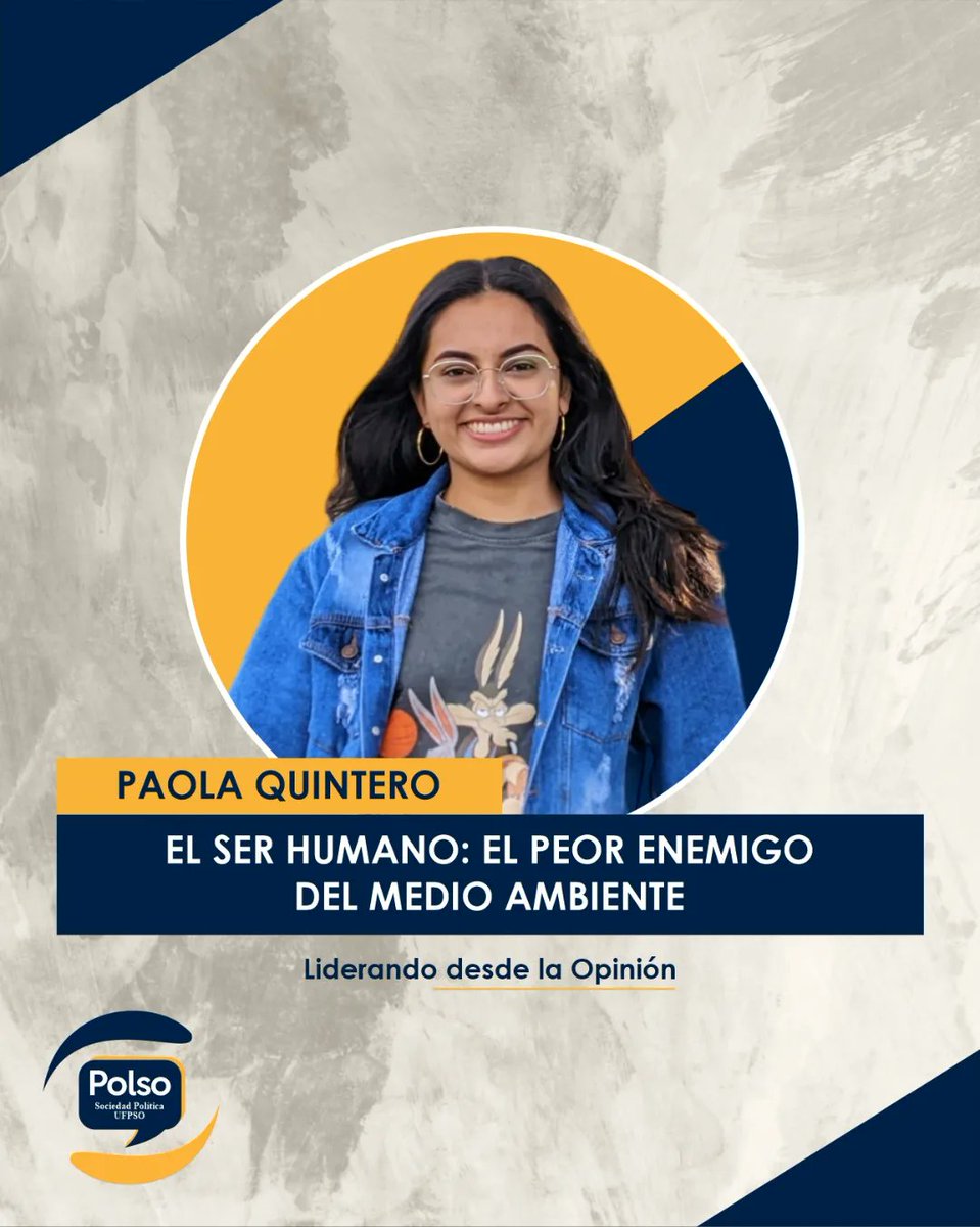 Polso_oficial's tweet photo. #Columnadeopinion| Gissell Paola Quintero nos habla del daño que los seres humanos le hacemos al medio ambiente y nos invita a tomar acciones para contrarrestar este daño.
.
Para leer la columna completa puedes ingresar al siguiente link ⬇️
https://t.co/9nySvflBEA
.
#polso #ufpso https://t.co/dOqZnvyHpy