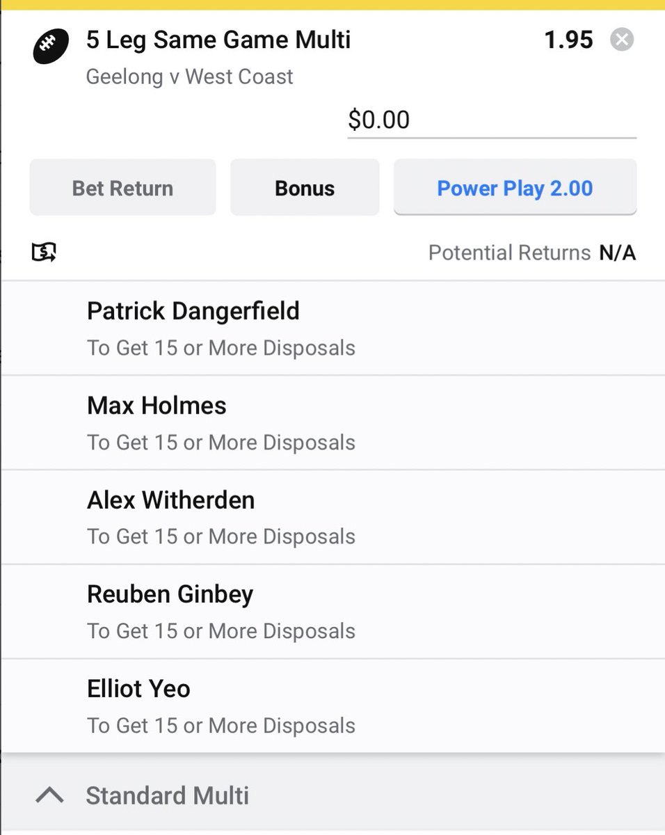 ShortysSuperCo1's tweet photo. LDU the only one that let us down yesterday! 1 from 2 β
β But the 11-legger got up! Hereβs a couple of multis for today. Enjoy π #SameGameMulti #SGM #aflcatseagles https://t.co/OJA7Equikm