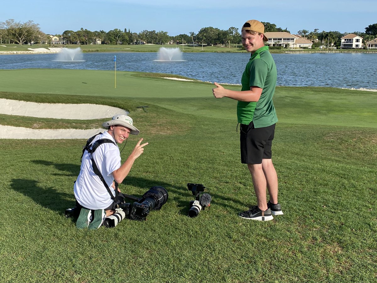 CarlSEvans1's tweet photo. Shout out to these two dudes! @zachdelbello and @BulinCorey provided some great content for @MeanGreenWGolf the past few days. #GMG https://t.co/ZV6HC07Kqf