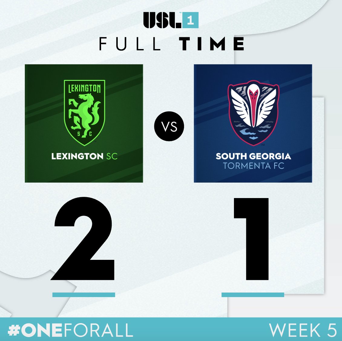 USLLeagueOne's tweet photo. THAT'LL DO IT! @LexSporting grabs its first-ever win, and it comes over the defending champions, too! 🐎

#LEXvTRM // #OneForAll https://t.co/p95wkm83TF