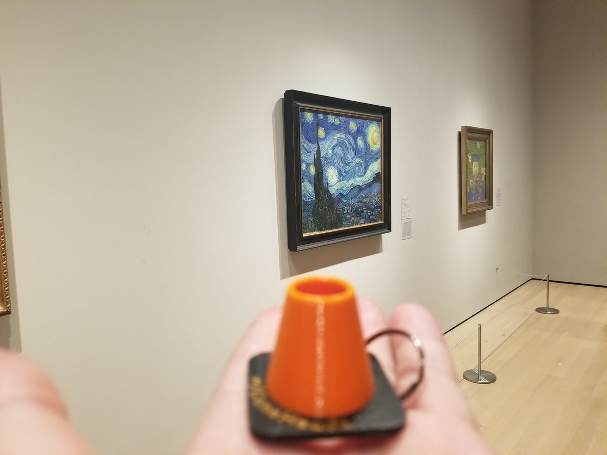 SwarmForg3D's tweet photo. Enhancing Cones with culture at the #MoMA. https://t.co/ePcr1BJusR