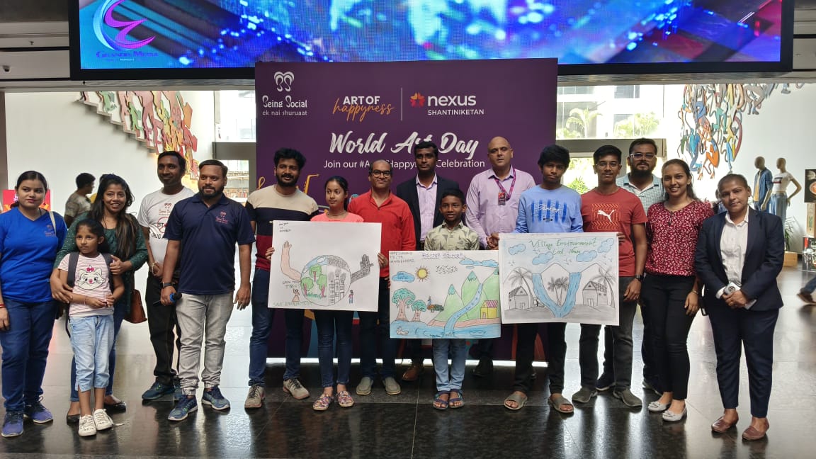 OfficialBSENS's tweet photo. Being Social- Ek Nayi Shuruaat organised Art competition in association with Nexus Shantiniketan mall

It's blissful to see the talent of children. 🎨 🖌️ https://t.co/3i47v8KyRS